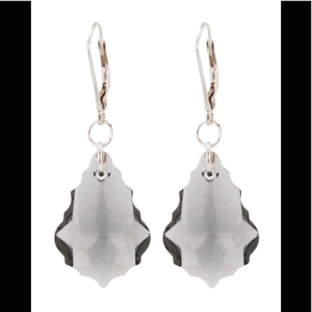 NWT Swarovski crystal and sterling silver earrings